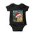Funny Xmas Yorkshire Baby Onesie Believe Christmas Starry Night Dog Lover TS09 Black Print Your Wear