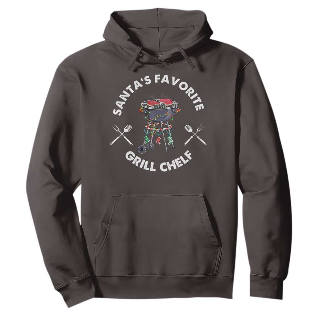 Funny Xmas Grilling Hoodie Christmas TS09 Dark Chocolate Print Your Wear