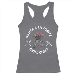 Funny Xmas Grilling Racerback Tank Top Christmas TS09 Charcoal Print Your Wear