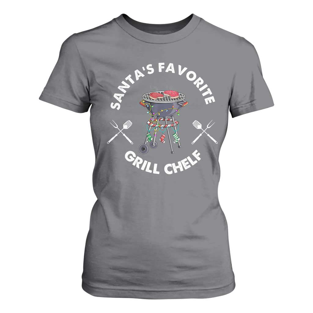 Funny Xmas Grilling T Shirt For Women Christmas TS09 Charcoal Print Your Wear