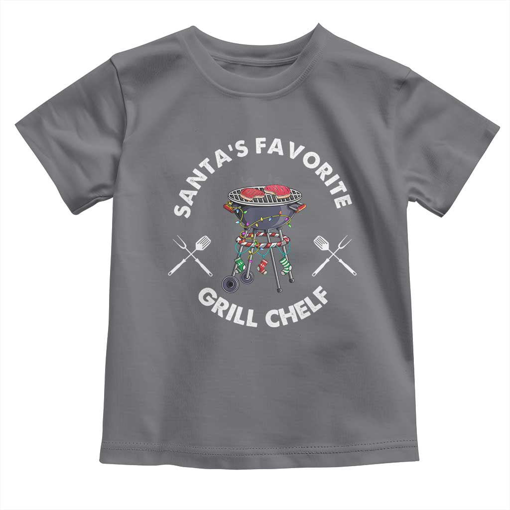 Funny Xmas Grilling Toddler T Shirt Christmas TS09 Charcoal Print Your Wear