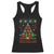 Funny Xmas Grilling Racerback Tank Top Merry Grill Mas Santa Grilling BBQ Smoking Meat TS09 Black Print Your Wear