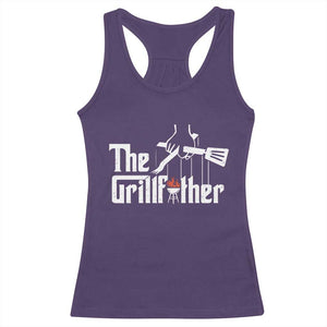 Funny Grill Dad Racerback Tank Top The Grillfather BBQ Party Grilling TS09 Purple Print Your Wear