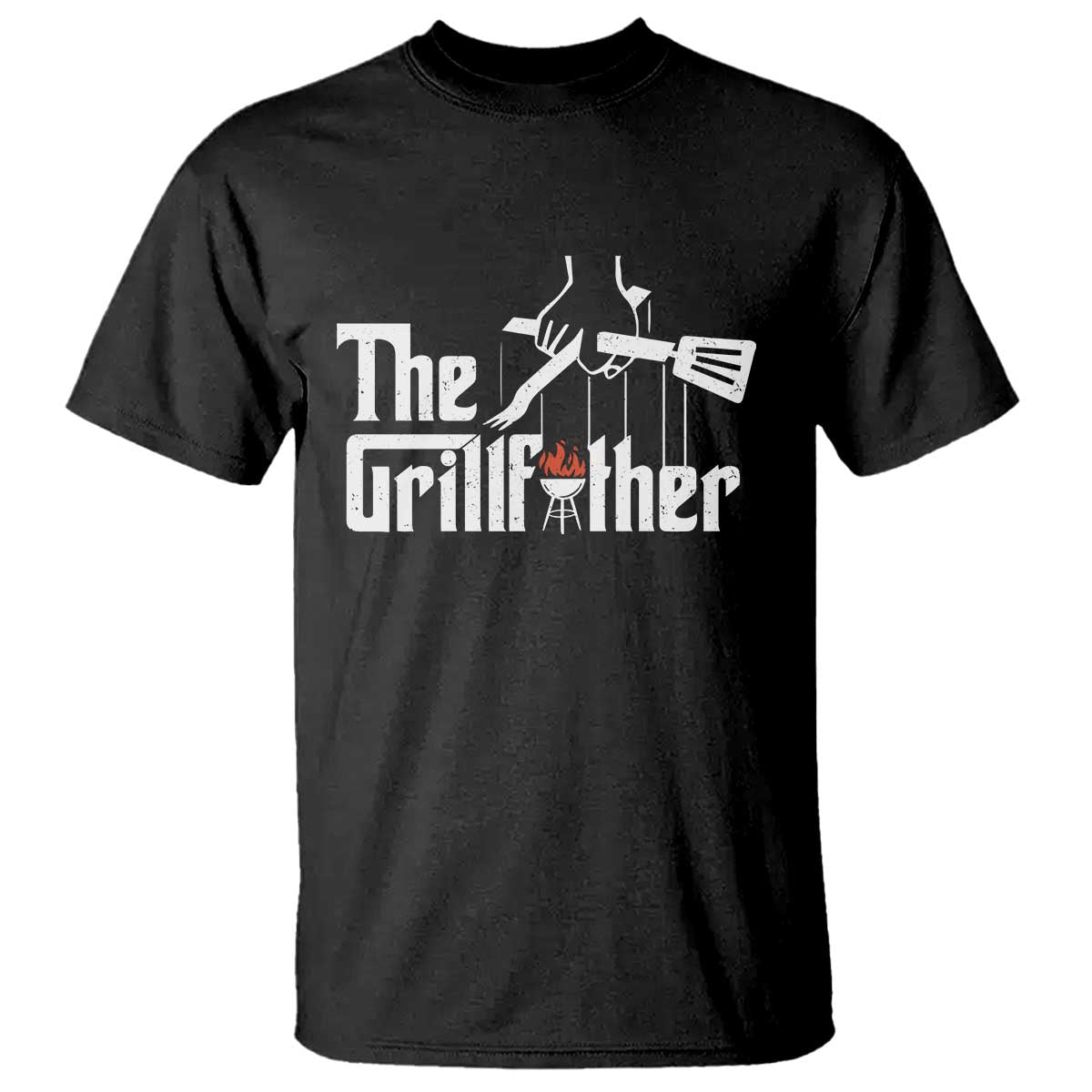 Funny Grill Dad T Shirt The Grillfather BBQ Party Grilling TS09 Black Print Your Wear