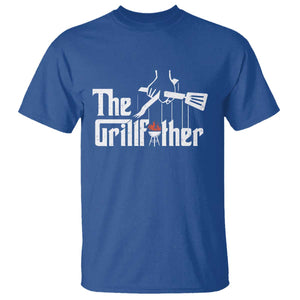 Funny Grill Dad T Shirt The Grillfather BBQ Party Grilling TS09 Royal Blue Print Your Wear