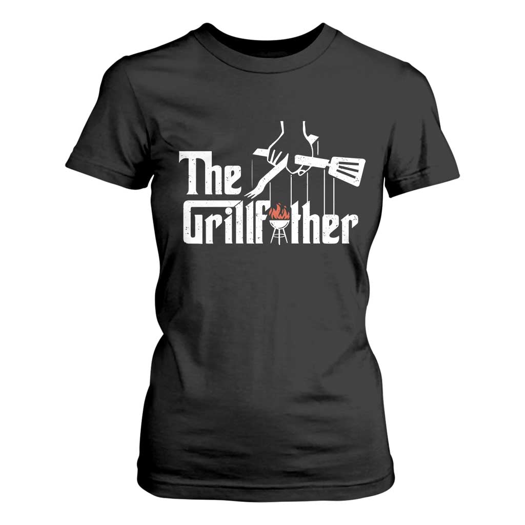 Funny Grill Dad T Shirt For Women The Grillfather BBQ Party Grilling TS09 Black Print Your Wear
