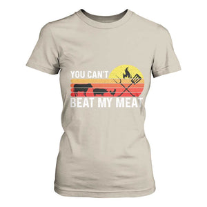 Funny BBQ Grilling T Shirt For Women You Can't Beat My Meat TS09 Sand Print Your Wear