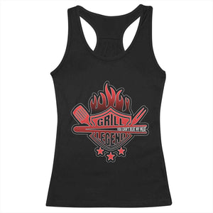 Funny BBQ Grilling Racerback Tank Top Grill Lelend You Can't Beat My Meat TS09 Black Print Your Wear