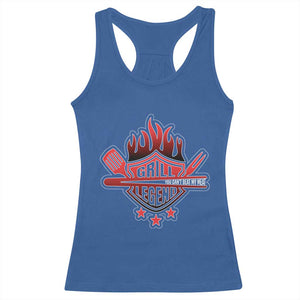 Funny BBQ Grilling Racerback Tank Top Grill Lelend You Can't Beat My Meat TS09 Royal Blue Print Your Wear