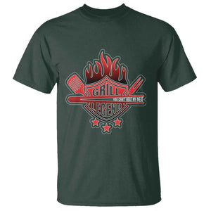 Funny BBQ Grilling T Shirt Grill Lelend You Can't Beat My Meat TS09 Dark Forest Green Print Your Wear