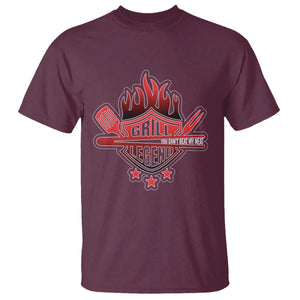 Funny BBQ Grilling T Shirt Grill Lelend You Can't Beat My Meat TS09 Maroon Print Your Wear