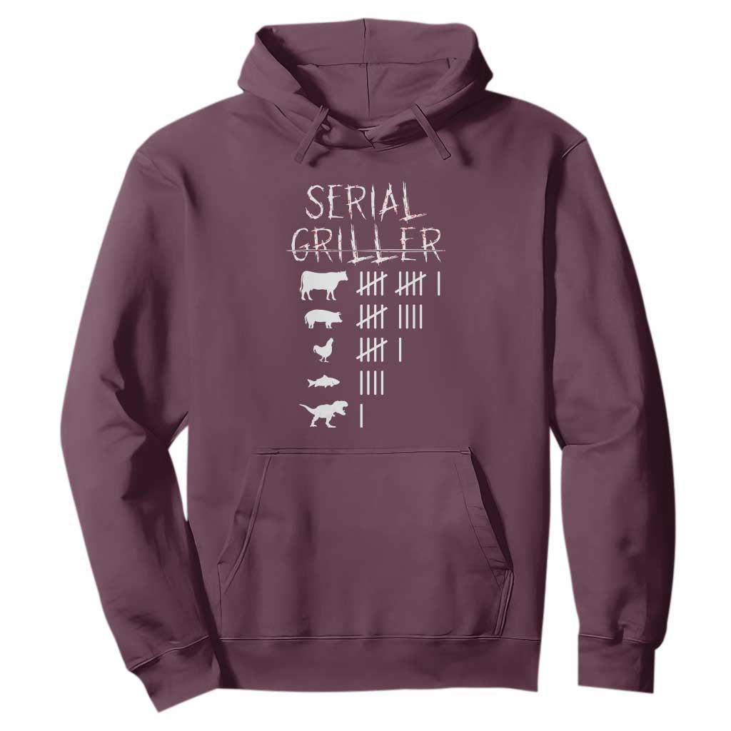 Funny Chelf Hoodie Serial Griller Grilling BBQ Pitmaster TS09 Maroon Print Your Wear
