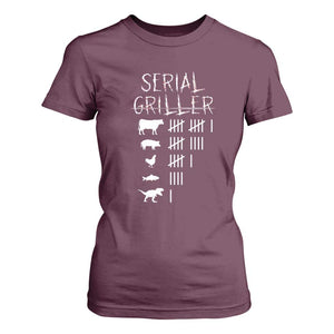 Funny Chelf T Shirt For Women Serial Griller Grilling BBQ Pitmaster TS09 Maroon Print Your Wear