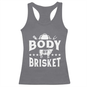 Funny Pitmaster BBQ Racerback Tank Top Body By Brisket Smoker Grilling TS09 Charcoal Print Your Wear