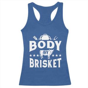 Funny Pitmaster BBQ Racerback Tank Top Body By Brisket Smoker Grilling TS09 Royal Blue Print Your Wear