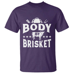 Funny Pitmaster BBQ T Shirt Body By Brisket Smoker Grilling TS09 Purple Print Your Wear
