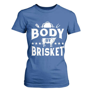 Funny Pitmaster BBQ T Shirt For Women Body By Brisket Smoker Grilling TS09 Royal Blue Print Your Wear