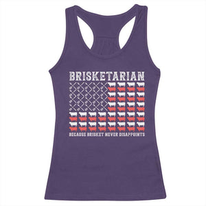 Funny BBQ Lover Racerback Tank Top Brisketarian Because Brisket Never Disappoints TS09 Purple Print Your Wear