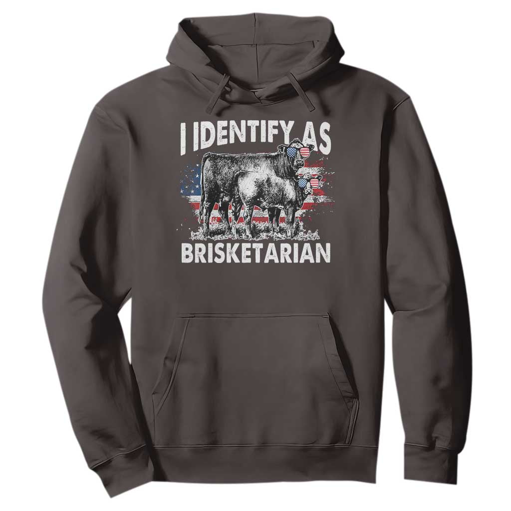 Funny BBQ Lover Hoodie I Identify As Brisketarian TS09 Dark Chocolate Print Your Wear