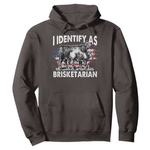 Funny BBQ Lover Hoodie I Identify As Brisketarian TS09 Dark Chocolate Print Your Wear