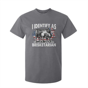 Funny BBQ Lover T Shirt For Kid I Identify As Brisketarian TS09 Charcoal Print Your Wear