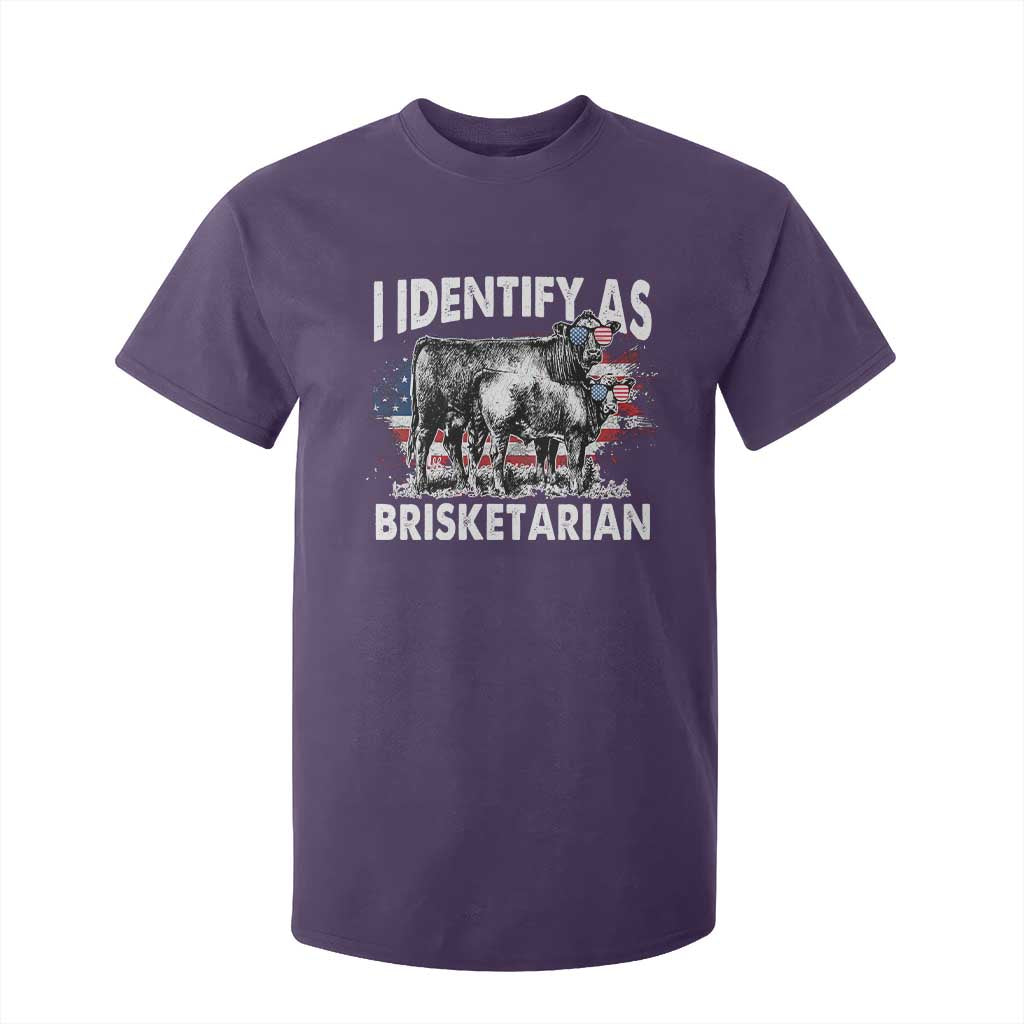 Funny BBQ Lover T Shirt For Kid I Identify As Brisketarian TS09 Purple Print Your Wear