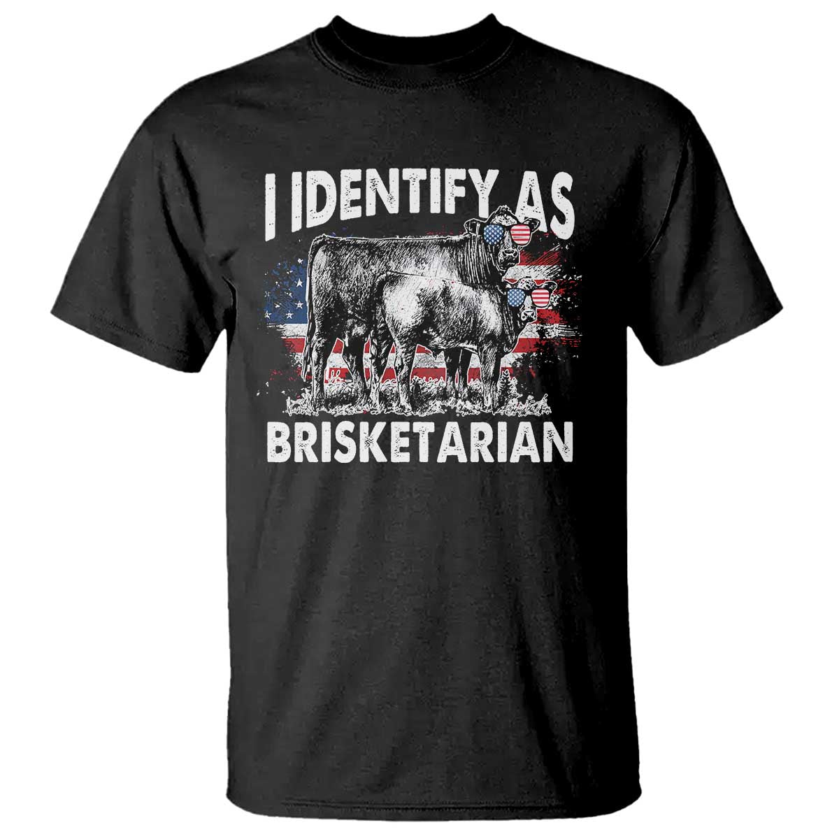 Funny BBQ Lover T Shirt I Identify As Brisketarian TS09 Black Print Your Wear
