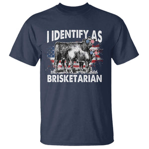 Funny BBQ Lover T Shirt I Identify As Brisketarian TS09 Navy Print Your Wear