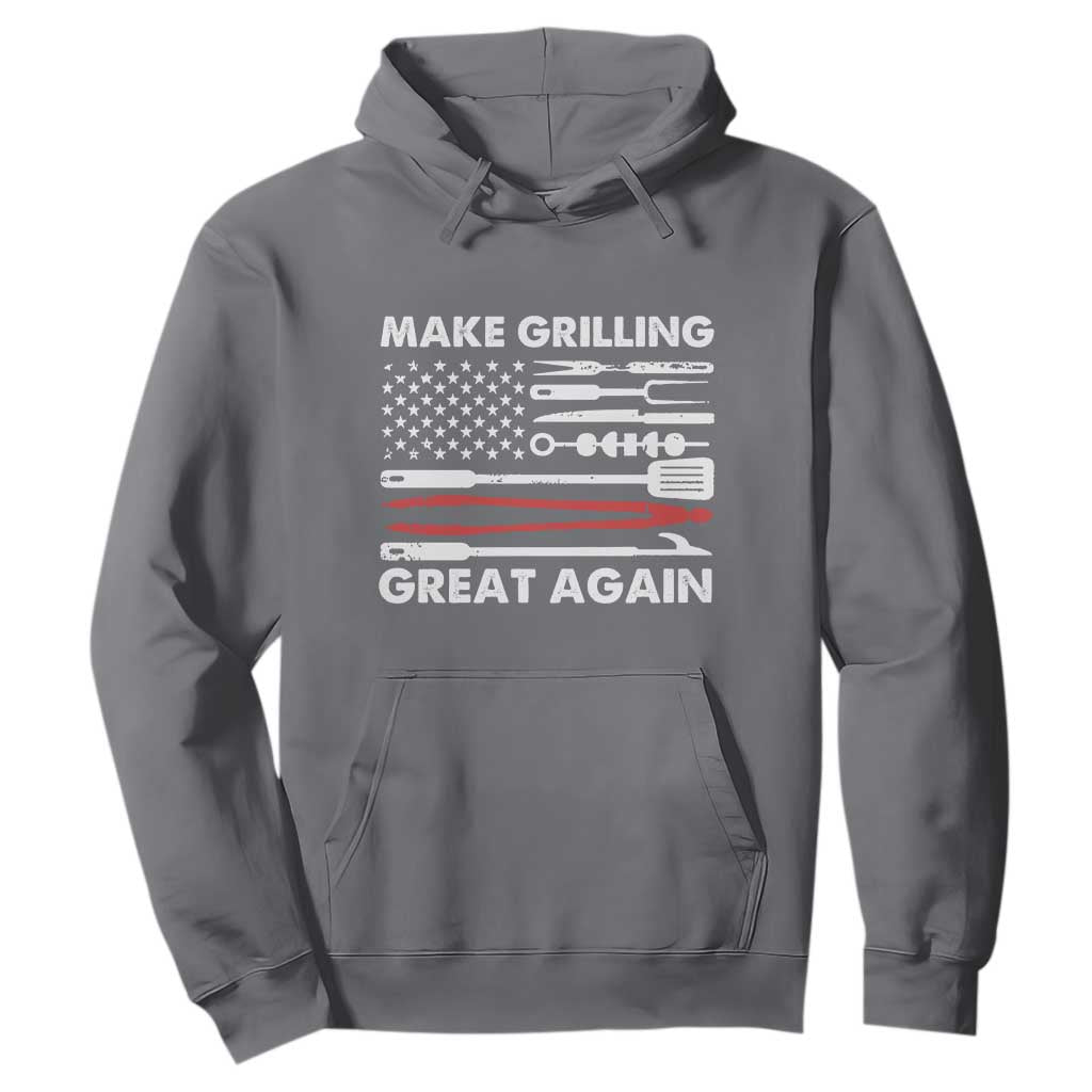 Funny BBQ Grilling Pitmaster Hoodie Make Grilling Great Again Chef Smoking Tools TS09 Charcoal Print Your Wear