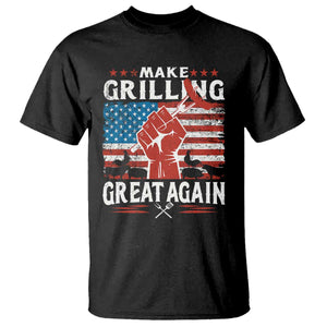 Funny BBQ Lover T Shirt Make Grilling Great Again Smoker Grill Sausages TS09 Black Print Your Wear