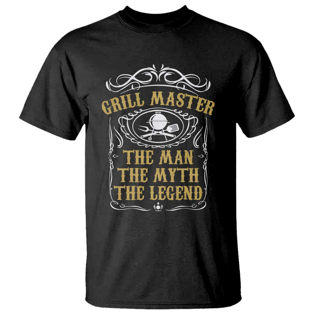 BBQ Grilling Pitmaster T Shirt Grill Master The Man The Myth The Legend TS09 Black Print Your Wear