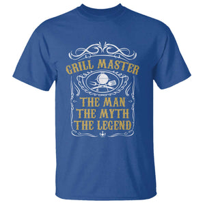 BBQ Grilling Pitmaster T Shirt Grill Master The Man The Myth The Legend TS09 Royal Blue Print Your Wear