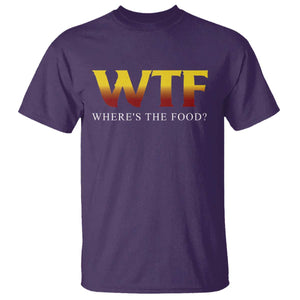 Funny BBQ Lover T Shirt WTF Where's The Food Grilling TS09 Purple Print Your Wear