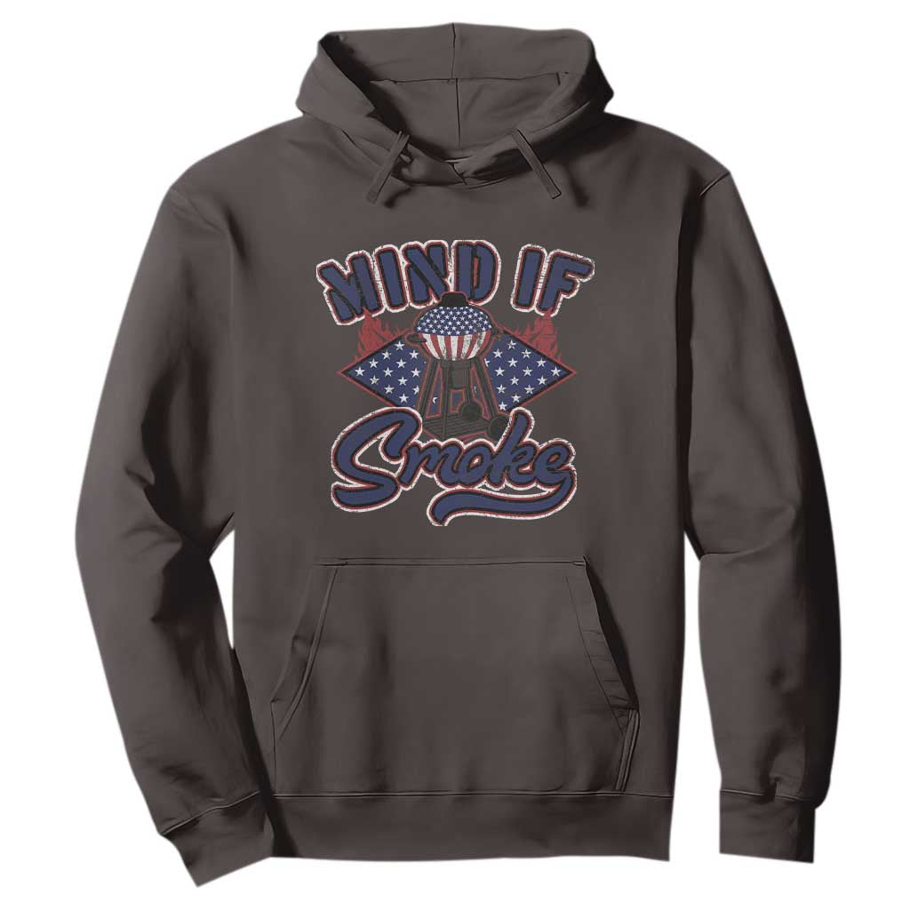Funny BBQ Grilling Hoodie Mind If I Smoke Smoker TS09 Dark Chocolate Print Your Wear