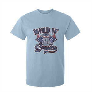 Funny BBQ Grilling T Shirt For Kid Mind If I Smoke Smoker TS09 Light Blue Print Your Wear