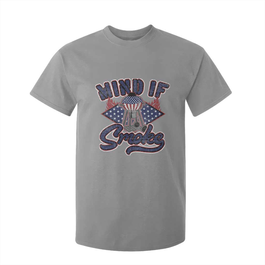 Funny BBQ Grilling T Shirt For Kid Mind If I Smoke Smoker TS09 Sport Gray Print Your Wear