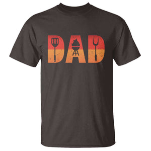 Funny BBQ Grill Dad T Shirt TS09 Dark Chocolate Print Your Wear