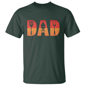 Funny BBQ Grill Dad T Shirt TS09 Dark Forest Green Print Your Wear