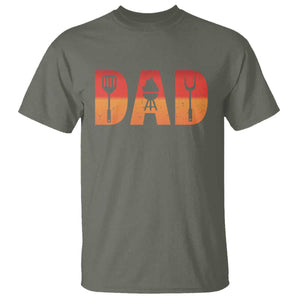 Funny BBQ Grill Dad T Shirt TS09 Military Green Print Your Wear