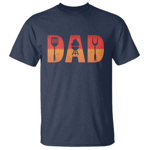 Funny BBQ Grill Dad T Shirt TS09 Navy Print Your Wear