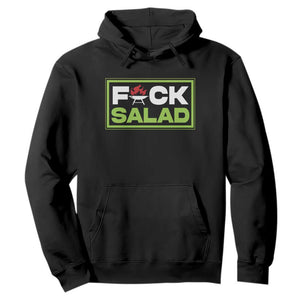 Funny BBQ Lover Hoodie Fxxk Salad Anti Vegan Jokes TS09 Black Print Your Wear