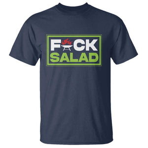 Funny BBQ Lover T Shirt Fxxk Salad Anti Vegan Jokes TS09 Navy Print Your Wear