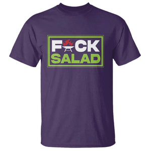 Funny BBQ Lover T Shirt Fxxk Salad Anti Vegan Jokes TS09 Purple Print Your Wear