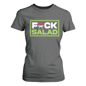 Funny BBQ Lover T Shirt For Women Fxxk Salad Anti Vegan Jokes TS09 Dark Heather Print Your Wear