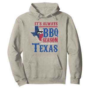 Texas BBQ Lover Hoodie It's Always BBQ Season In Texas TS09 Sand Print Your Wear