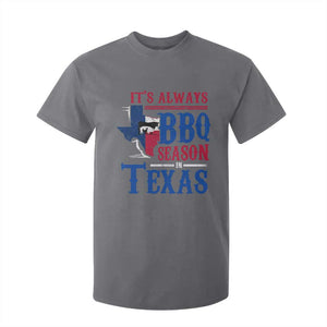 Texas BBQ Lover T Shirt For Kid It's Always BBQ Season In Texas TS09 Charcoal Print Your Wear