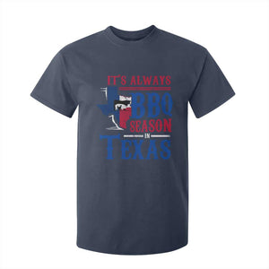Texas BBQ Lover T Shirt For Kid It's Always BBQ Season In Texas TS09 Navy Print Your Wear
