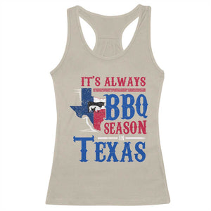 Texas BBQ Lover Racerback Tank Top It's Always BBQ Season In Texas TS09 Sand Print Your Wear