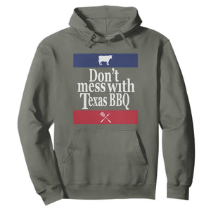 Don't Mess With Texas BBQ Hoodie TS09 Military Green Print Your Wear