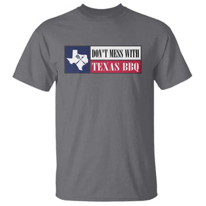 Don't Mess With Texas BBQ T Shirt Texan Flag Grilling Pitmaster TS09 Charcoal Print Your Wear